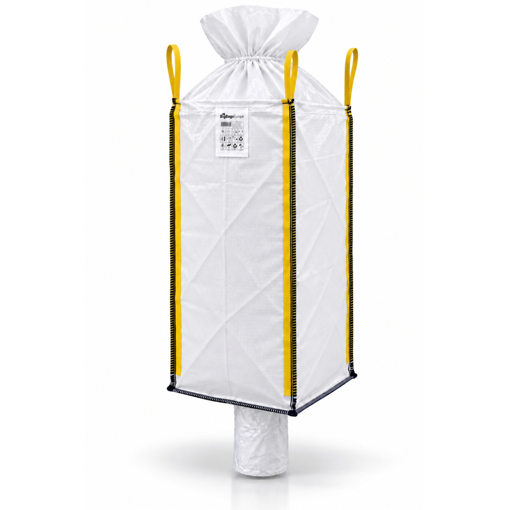 Hoge Big Bag met vulschort en losslurf (1)