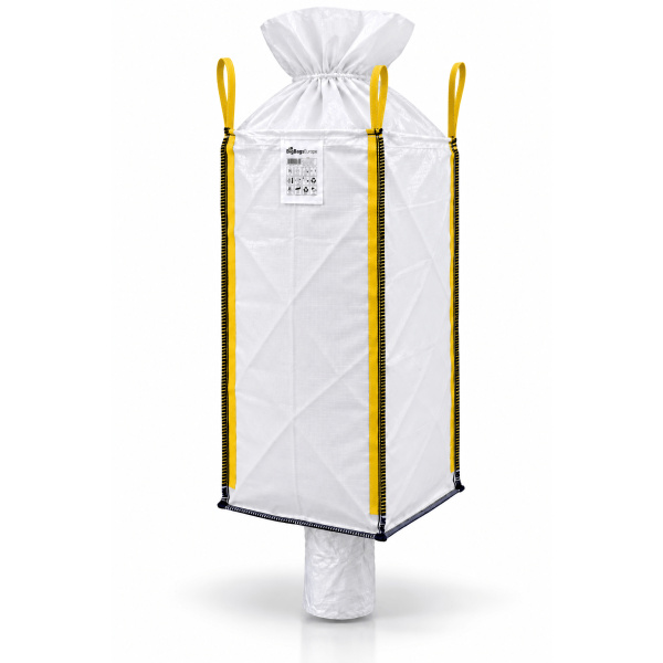 Hoge Big Bag met vulschort en losslurf (1)