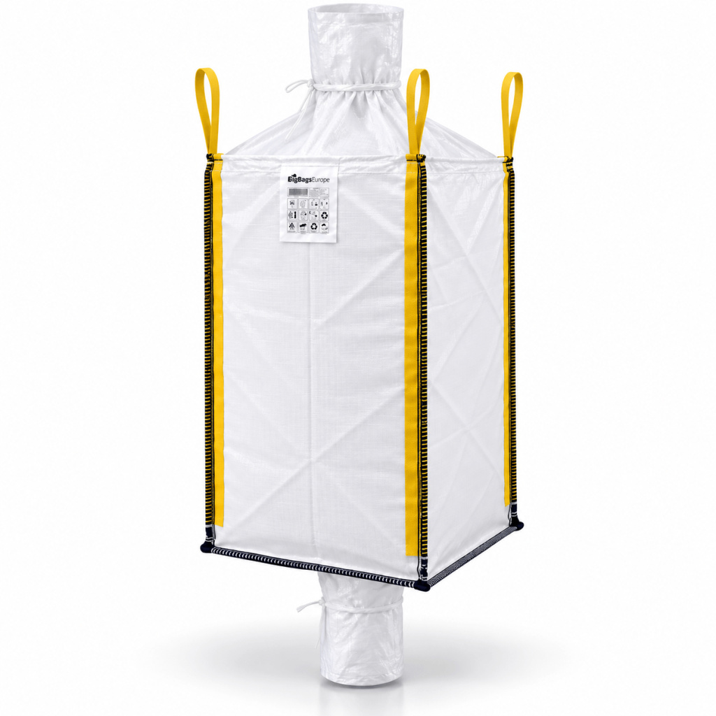 Hoge Big Bag met vulslurf & losslurf (100x100x180cm) (1)