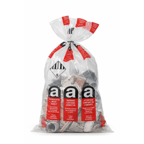 LDPE Doorzichtige Asbestzak (80x120cm)