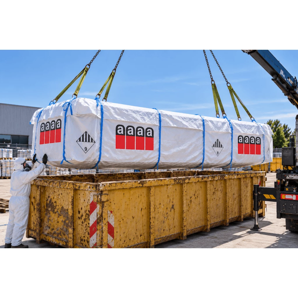 Medium Asbestcontainerzak 620x240x115cm met liner