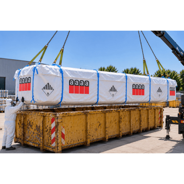 XXL Asbestcontainerzak 700x240x225cm met liner (1)